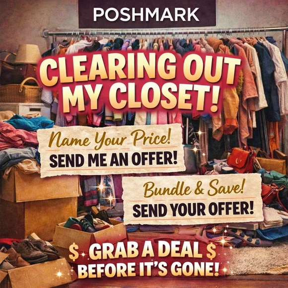 SALE - TIME Is NOW - Clearing Out My Closet